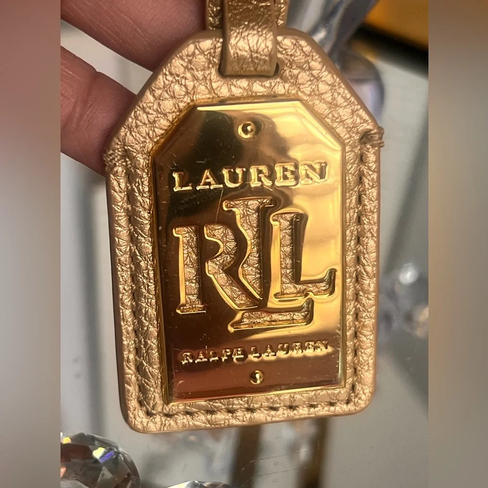 Lauren Ralph Lauren Metallic Gold Keychain